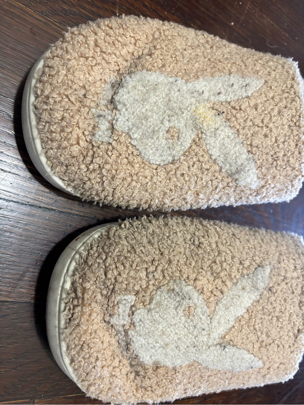 WELL WORN PLAYBOY Beige Women’s Plush Slide Slippers - Picture 3 of 9